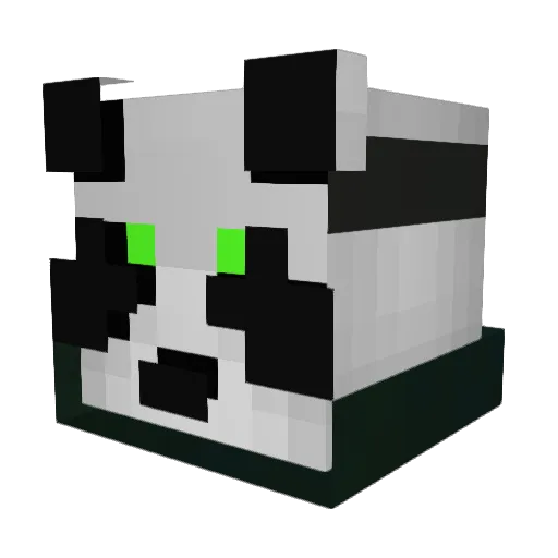 Editz Minecraft avatar head, 3D render