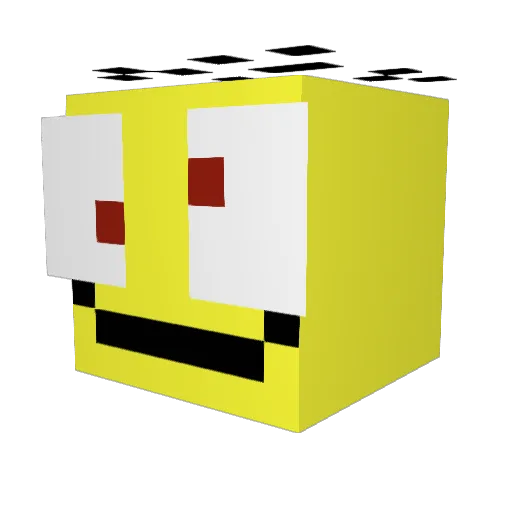 Edizy56 Minecraft avatar head, 3D render