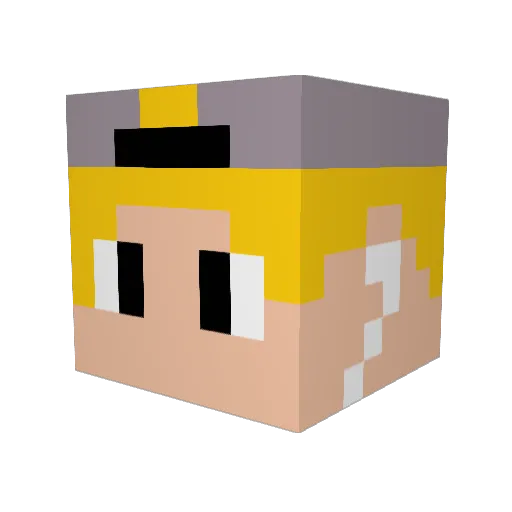 Edjekroketje2 Minecraft avatar head, 3D render