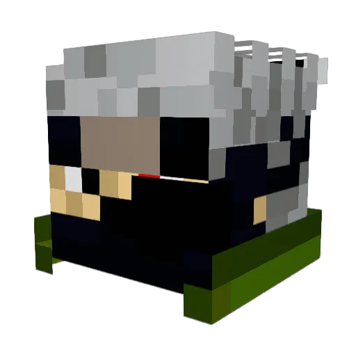 Edman8 Minecraft avatar head, 3D render