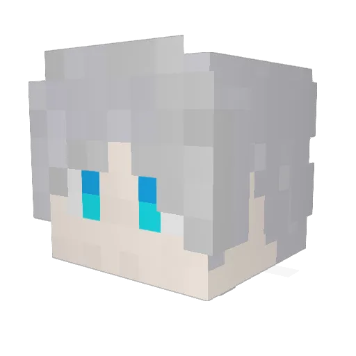 EdmundDLi Minecraft avatar head, 3D render