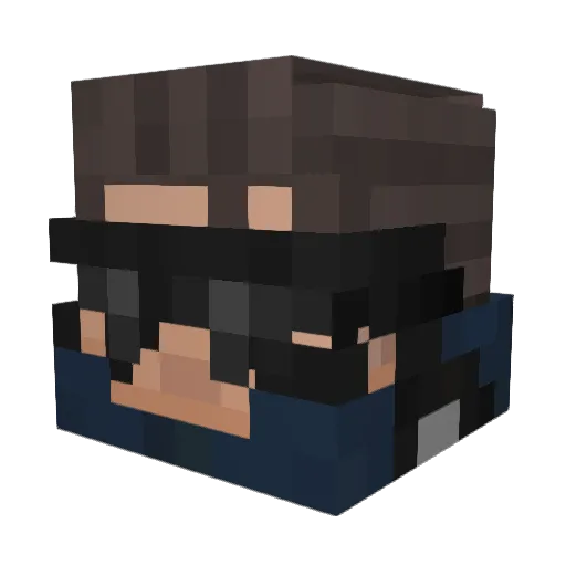 EdmundoZamora Minecraft avatar head, 3D render
