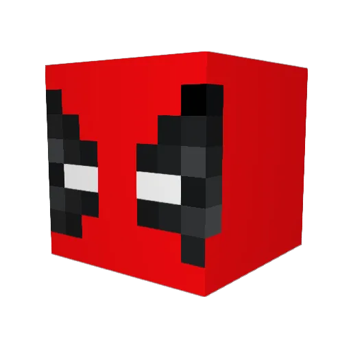 Edna404 Minecraft avatar head, 3D render