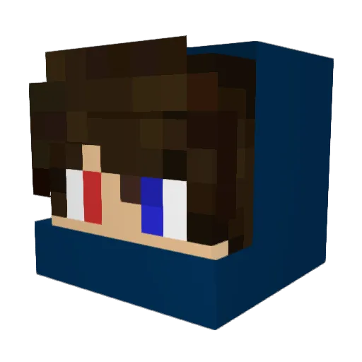 Edna_und_Harvey Minecraft avatar head, 3D render