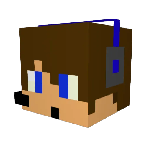 Edo101010 Minecraft avatar head, 3D render