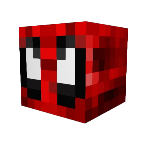 EdoLegacy Minecraft avatar head, 3D render