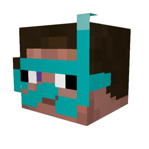 EdoT85 Minecraft avatar head, 3D render