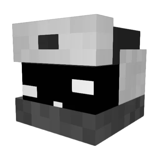 Edocrock Minecraft avatar head, 3D render