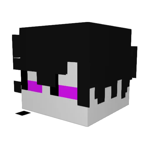 Edogzlq Minecraft avatar head, 3D render