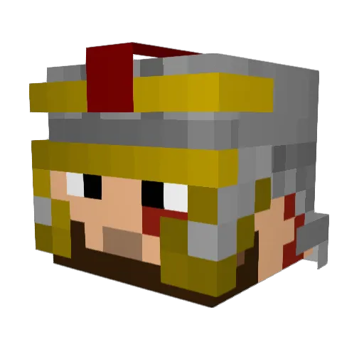 Edoissimo Minecraft avatar head, 3D render