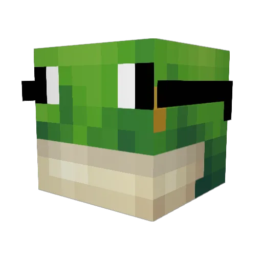 Edokeral313 Minecraft avatar head, 3D render