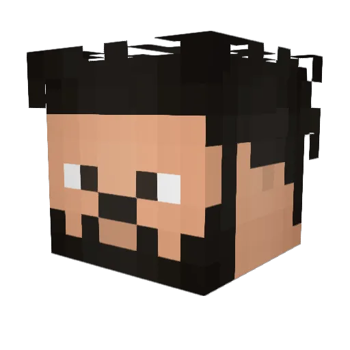Edonisi1 Minecraft avatar head, 3D render