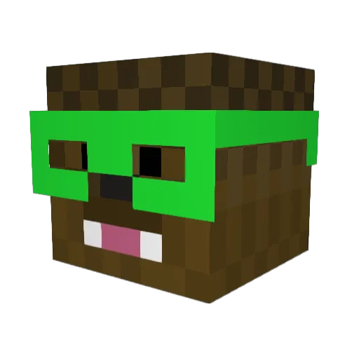 Edord22 Minecraft avatar head, 3D render
