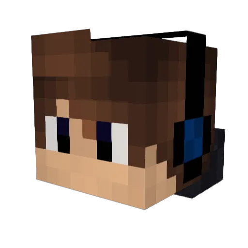 Edox72 Minecraft avatar head, 3D render