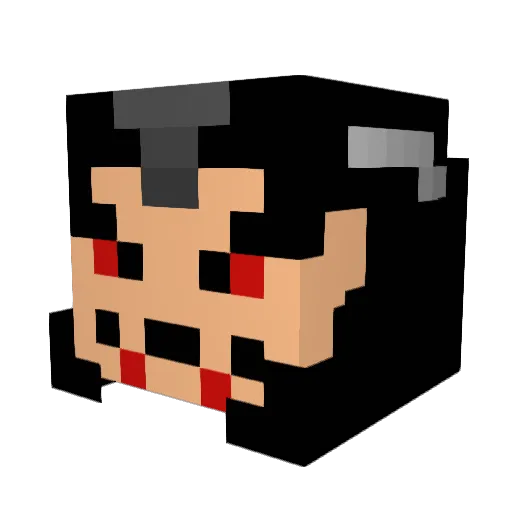 Edrich47 Minecraft avatar head, 3D render