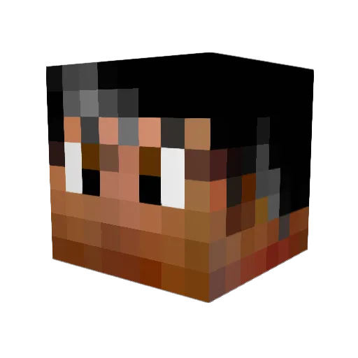 Edson4800 Minecraft avatar head, 3D render