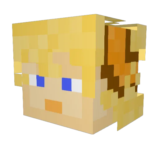 Edspan45 Minecraft avatar head, 3D render