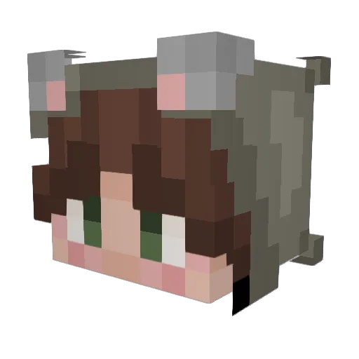 Edspectron Minecraft avatar head, 3D render