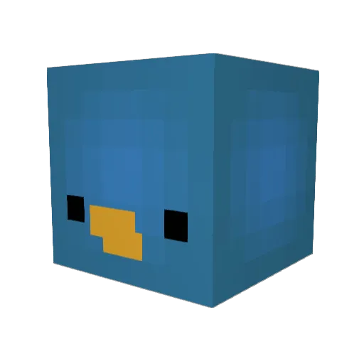 EdtheDogg Minecraft avatar head, 3D render