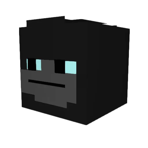 EduDoMal13 Minecraft avatar head, 3D render