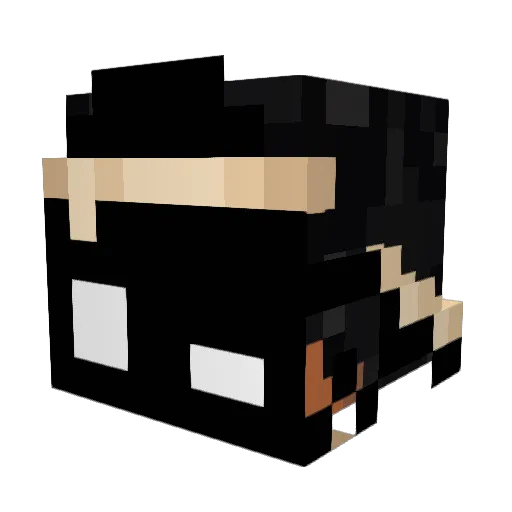 EduarGM Minecraft avatar head, 3D render