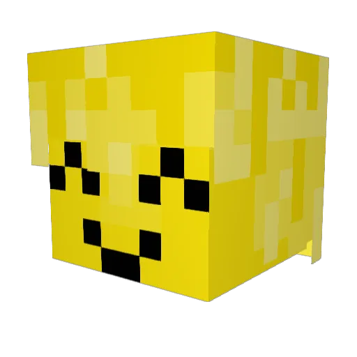 Eduard_EDD Minecraft avatar head, 3D render