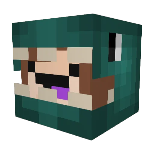 Eduardgoneck45 Minecraft avatar head, 3D render