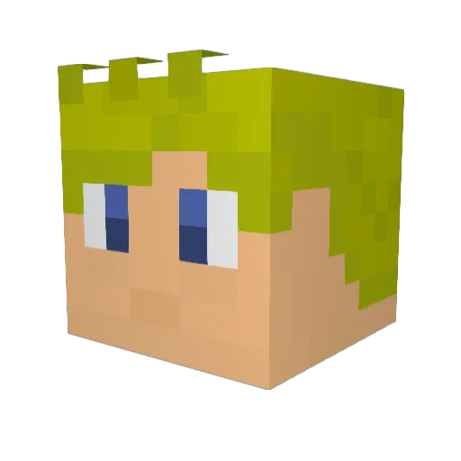 Eduardo_JS Minecraft avatar head, 3D render