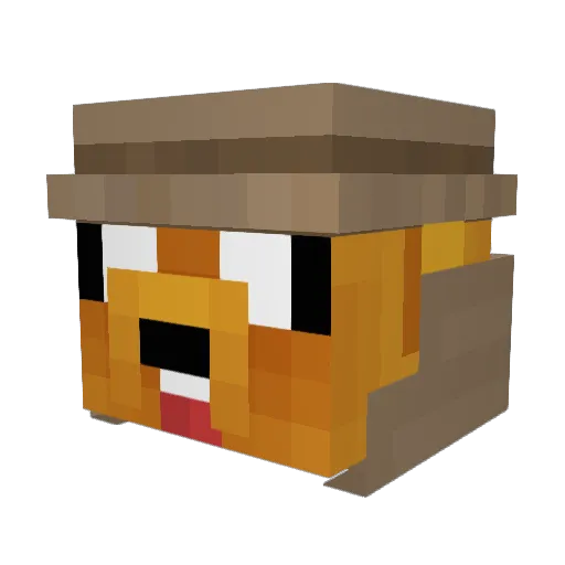 Eduardo_rex Minecraft avatar head, 3D render