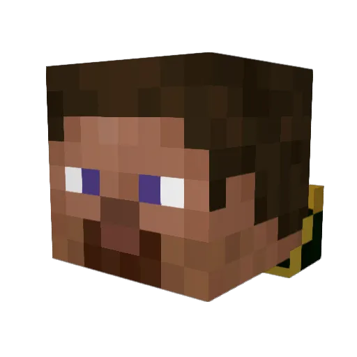 Eduardonidas Minecraft avatar head, 3D render