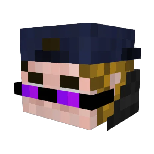 Eduardoros Minecraft avatar head, 3D render
