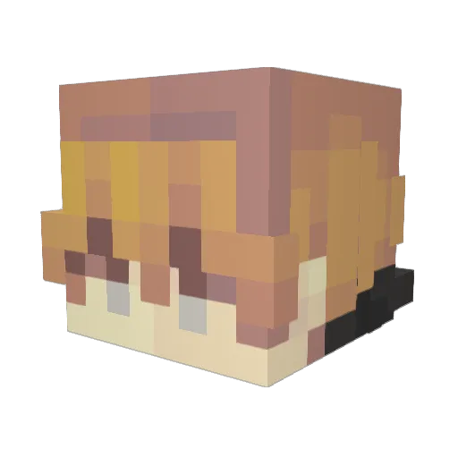 EducadoH Minecraft avatar head, 3D render