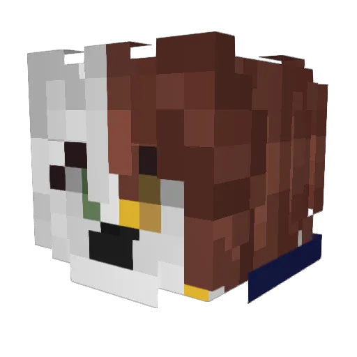 Edufert Minecraft avatar head, 3D render