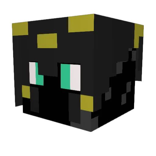 Eduprroo Minecraft avatar head, 3D render