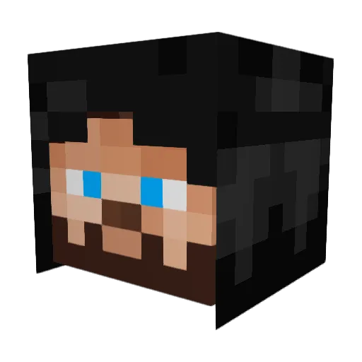 Edurdo Minecraft avatar head, 3D render
