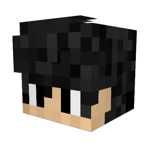 Eduuward Minecraft avatar head, 3D render