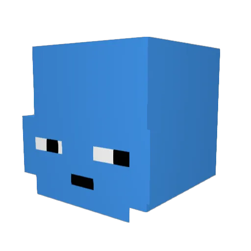 Eduvisu Minecraft avatar head, 3D render