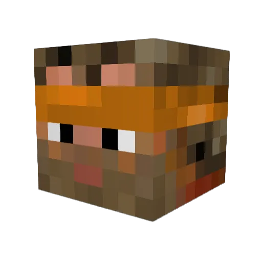Edvard747 Minecraft avatar head, 3D render