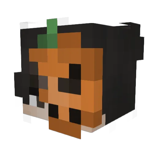 EdvardCode Minecraft avatar head, 3D render