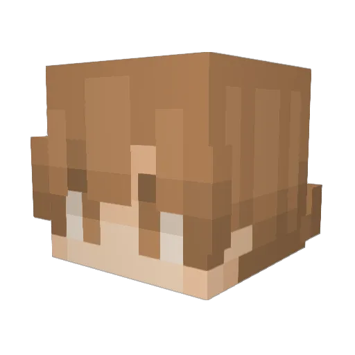 Edvardo09 Minecraft avatar head, 3D render