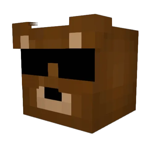 EdviniPvP Minecraft avatar head, 3D render