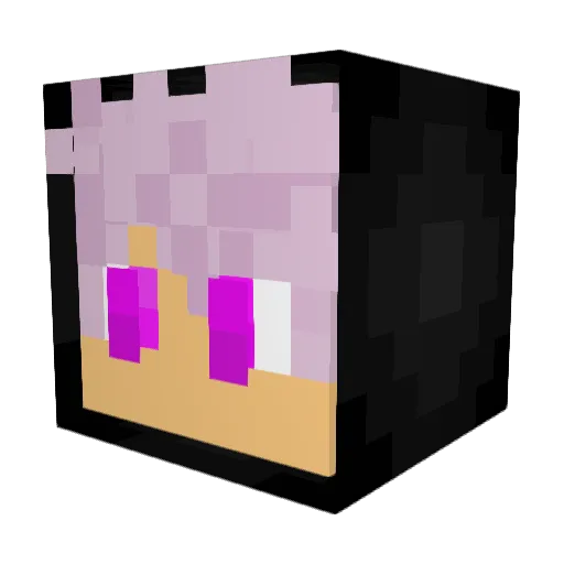Edvinuxas Minecraft avatar head, 3D render