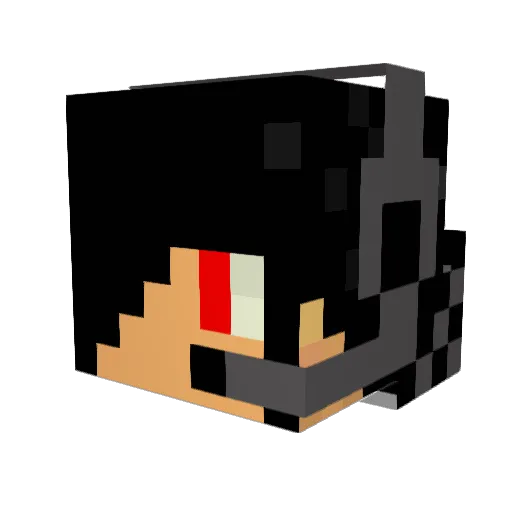 Edw4rdX Minecraft avatar head, 3D render