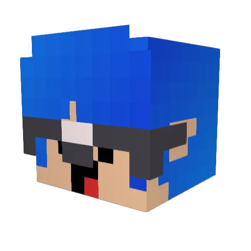 Edwaard14 Minecraft avatar head, 3D render