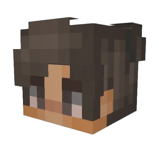 Edward2k00 Minecraft avatar head, 3D render
