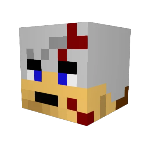 Edward794 Minecraft avatar head, 3D render