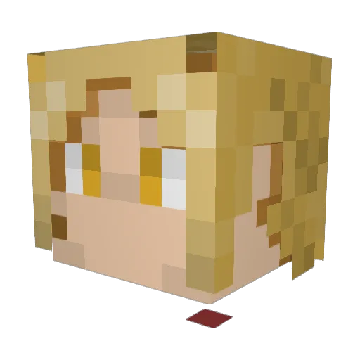 EdwardELinder Minecraft avatar head, 3D render