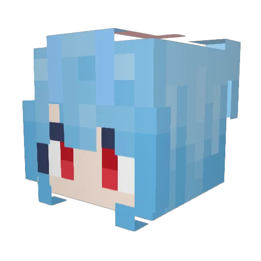 EdwardETH Minecraft avatar head, 3D render