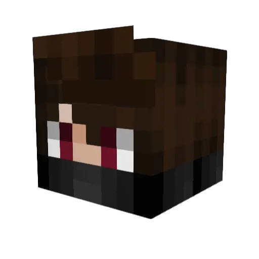 EdwardEnderman Minecraft avatar head, 3D render