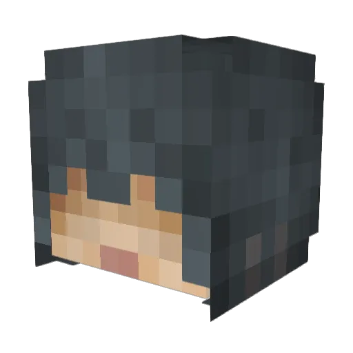 EdwardEzio Minecraft avatar head, 3D render